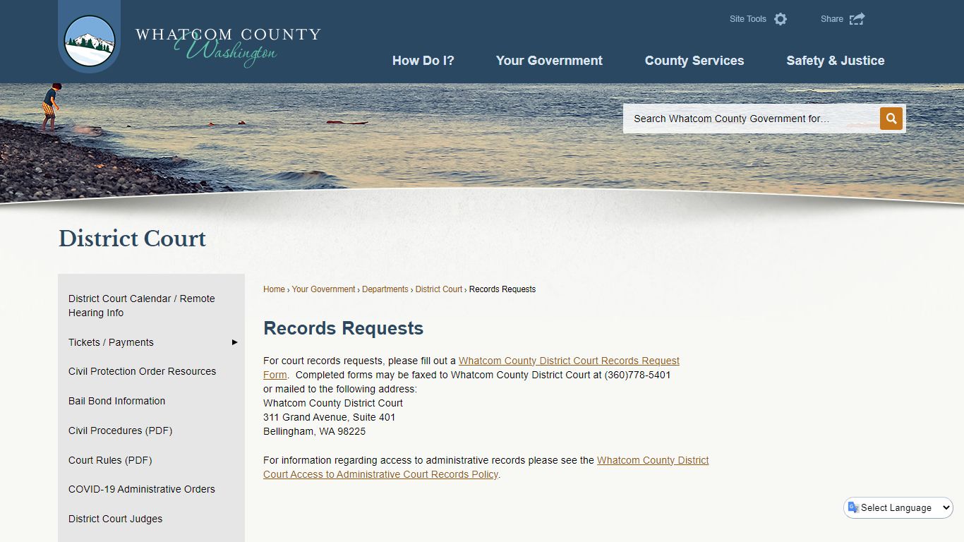 Records Requests | Whatcom County, WA - Official Website
